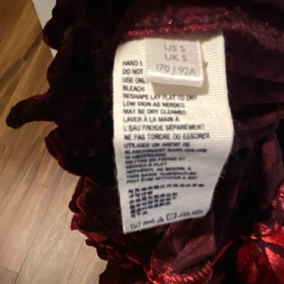 FREE PEOPLE Floral Velvet Ruffled Puff Sleeve Top - Picture 7 of 7